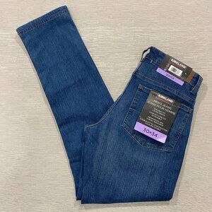 Kirkland Signature Jeans Mens 30 x 34 Blue Straight Fit Comfort Stretch Denim